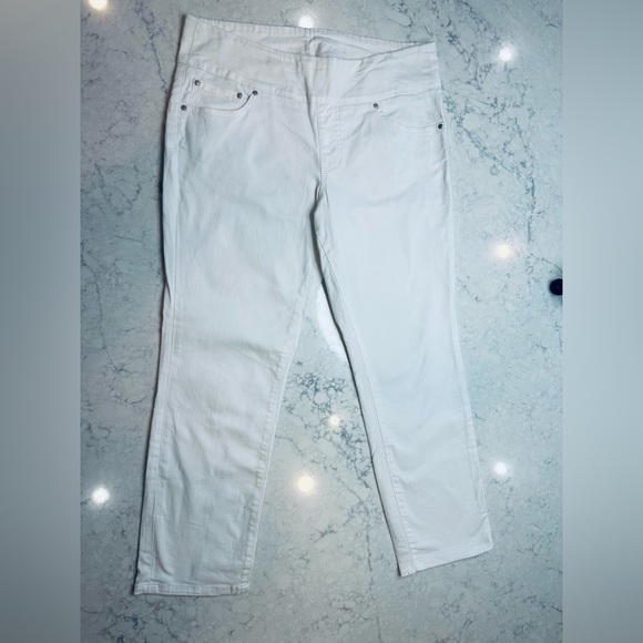 JAG Jeans Womens Pull On High Rise Slim Ankle Jeans Size 14 - Picture 1 of 11